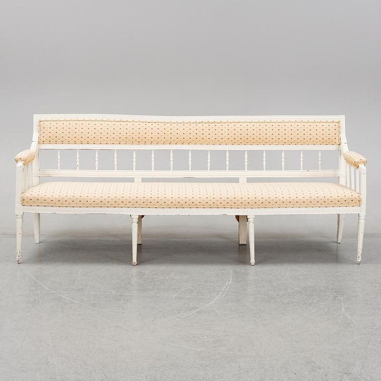 A late Gustavian sofa, early 19th Century.