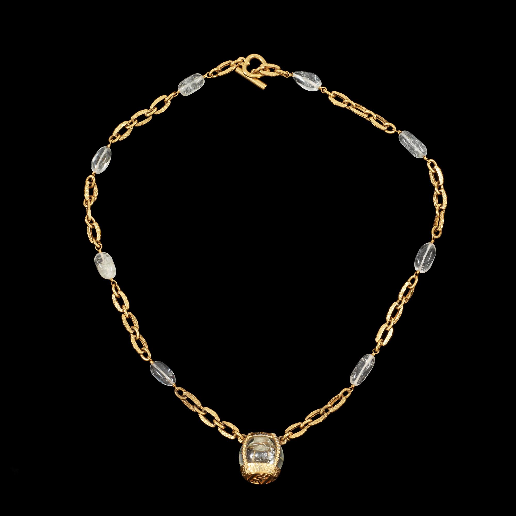 A necklace by Yves Saint Laurent.