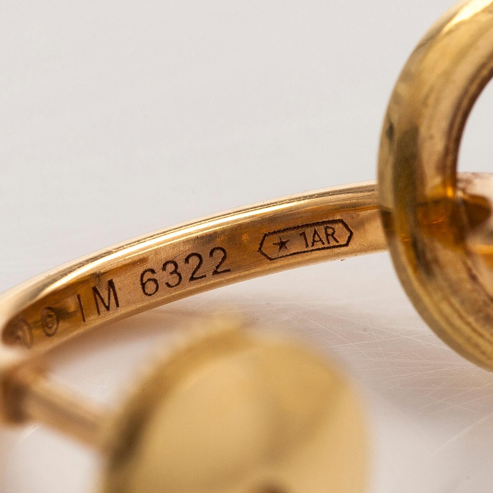 Cartier, Örhängen, "Trinity", 18K guld.