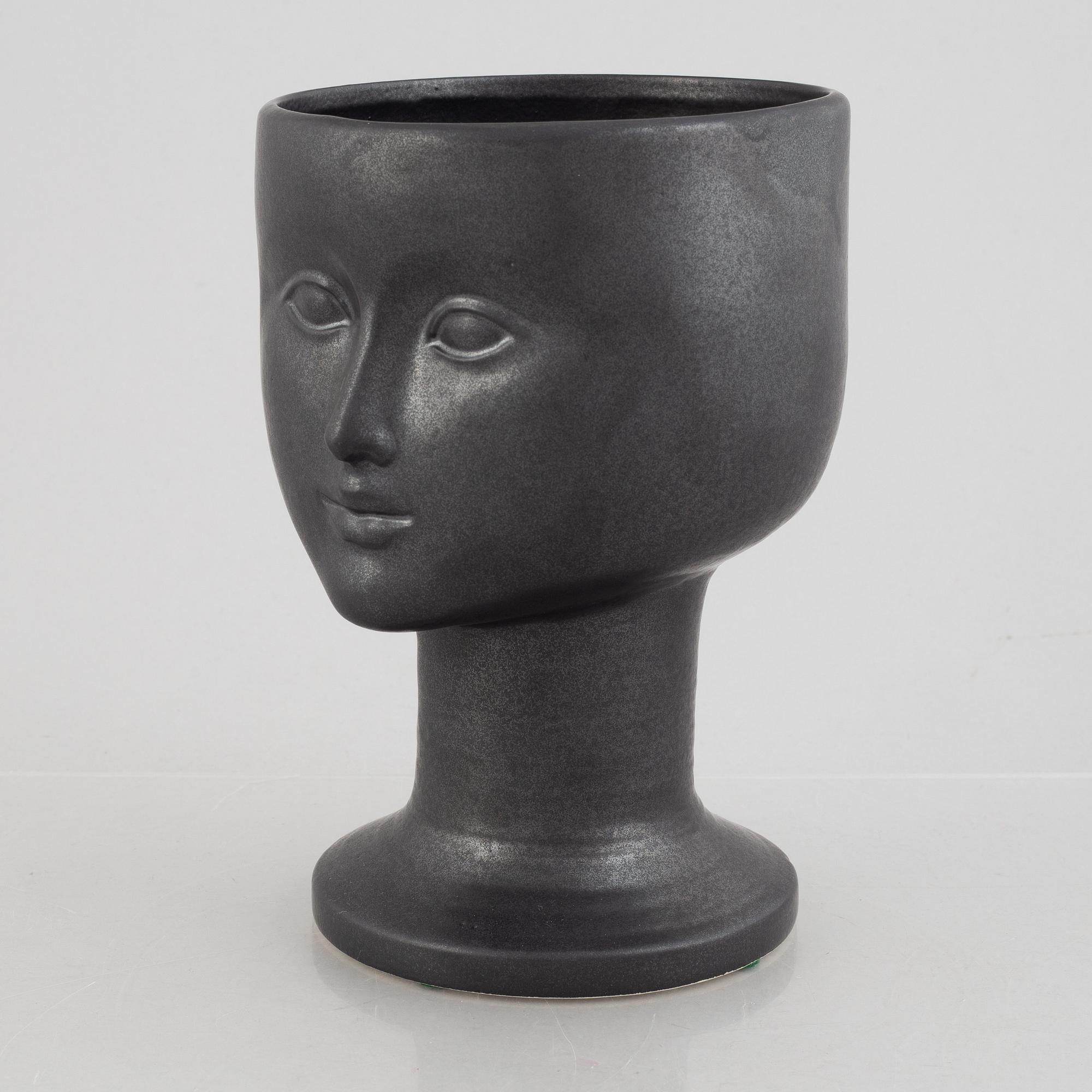 Lisa Larson, a stoneware vase, K-Studion, Gustavsberg.