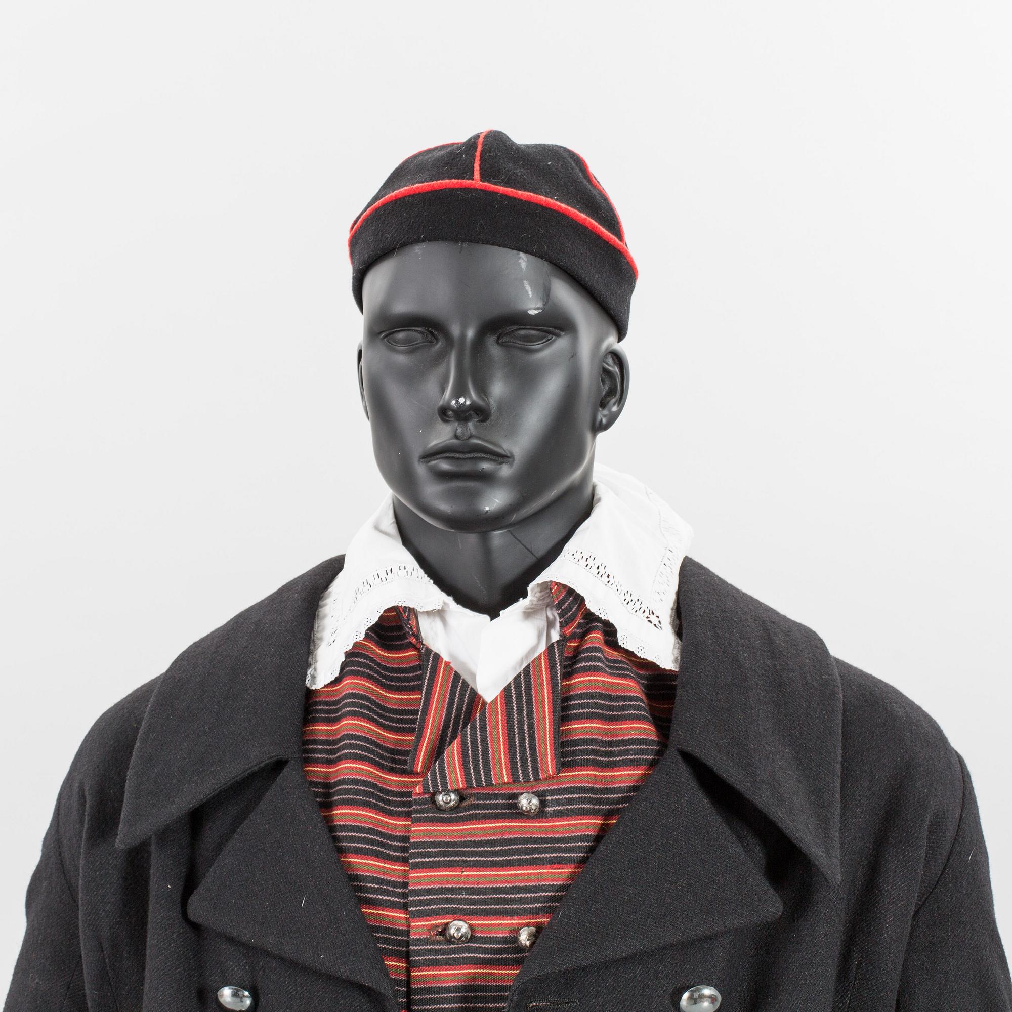 A Swedish male folklore costume from Luggude Skåne, later part of the 20th entury.