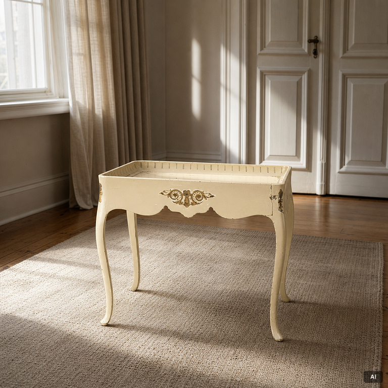 A Rococo-style tea table, beginning of the 20th century.