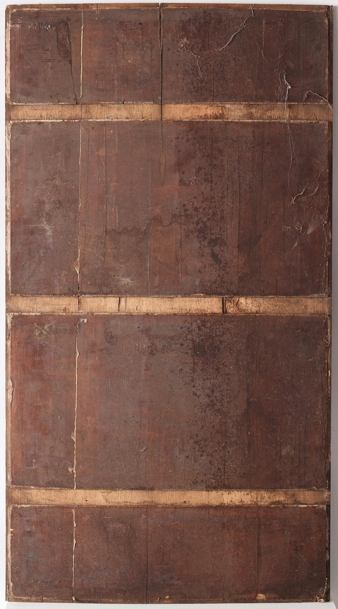 Paneler, tre stycken, hardwood, Qingdynastin.