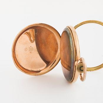 POCKET WATCH, case marked "JW", 50 mm.