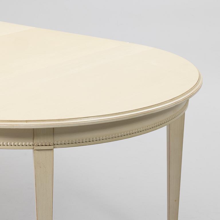 Dining set, 7 pieces, Gustavian style, 20th century.