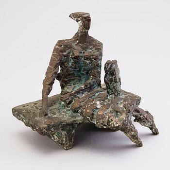 KARI JUVA, a bronze sculpture, signed and dated -88.