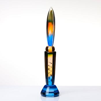 Eva Englund, a unique glass sculpture 'Moder Svea', Muraya, Sweden 1991.