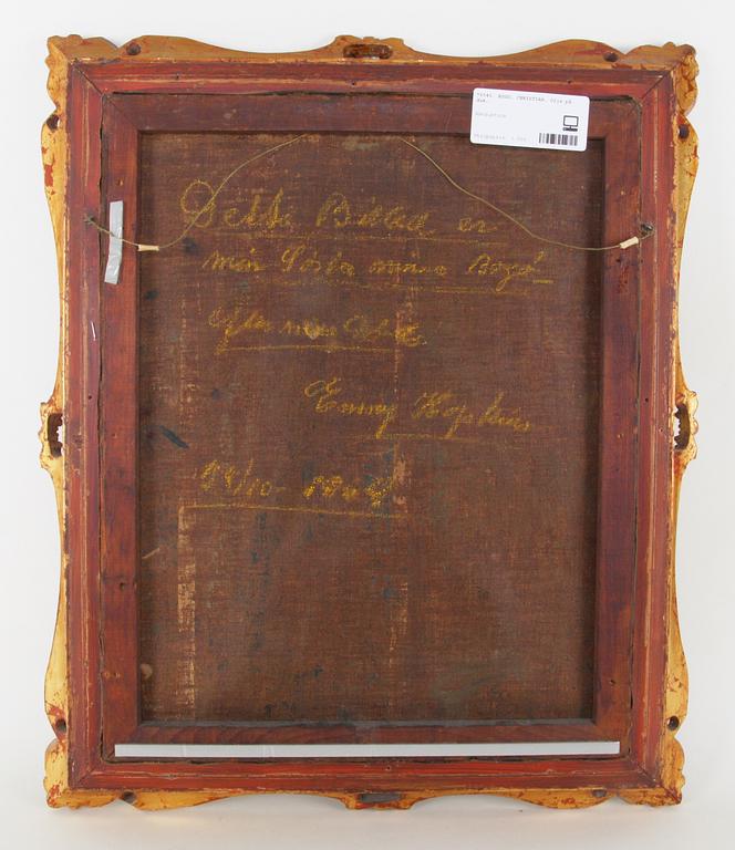 BOGÖ, CHRISTIAN. Olja på duk.