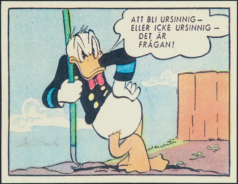 CARL BARKS, signerat tryck.