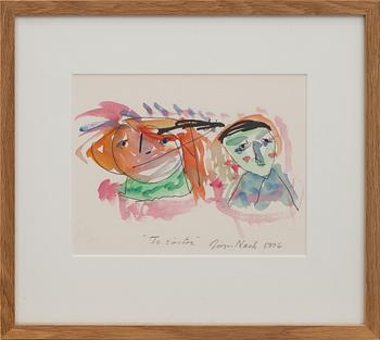 JÖRGEN NASH, akvarell. Signerad och daterad 1996.