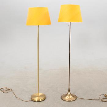 Floor lamps, 2 similar, Bergboms, G-024 and another manufacturer.