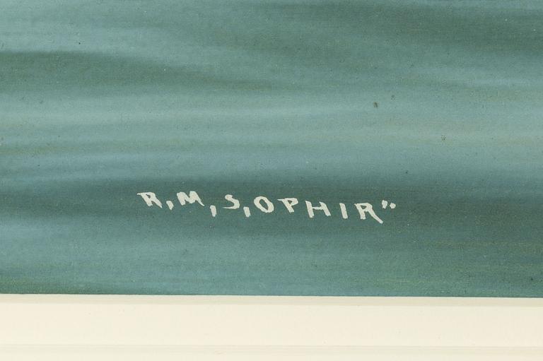 Luca Papaluca, Royal Mail Ship "Ophir" vid Vesuvius.