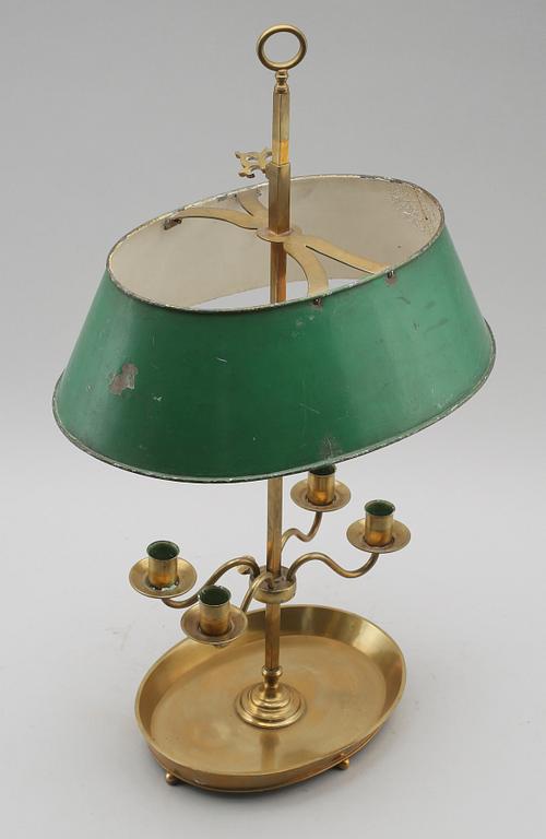 BOUILLOTTELAMPA, sent 1800-tal.