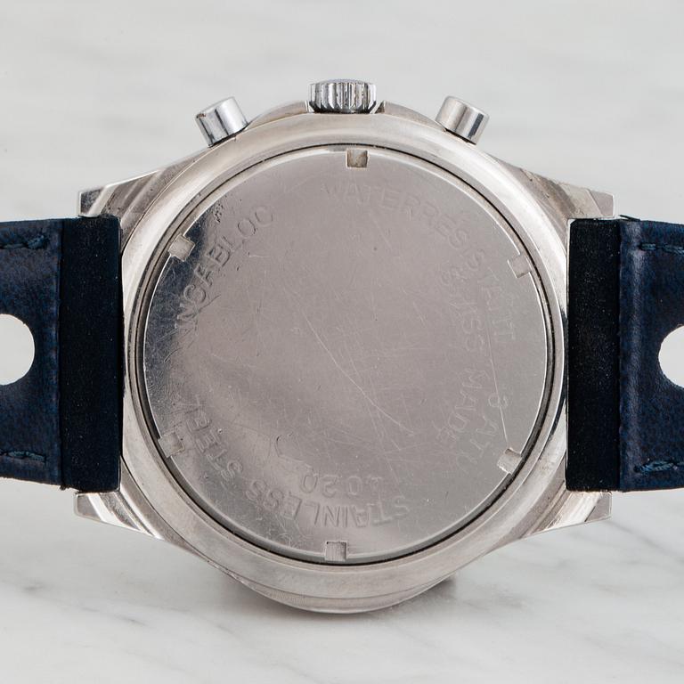 GLYCINE, chronograph, "15 Pulsations", wristwatch, 42 mm.
