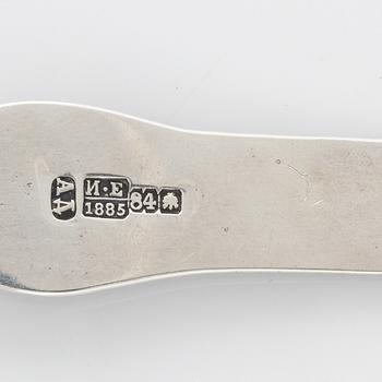 Sked samt slev, silver, Moskva 1869 samt St Petersburg 1885.