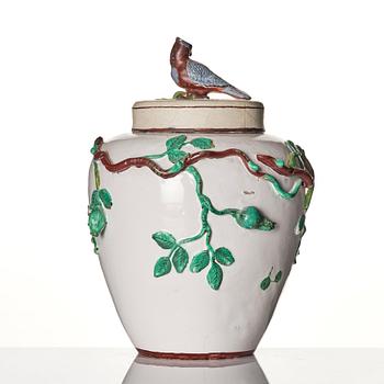 A Swedish Marieberg faience vase, second part of the 18th Century.