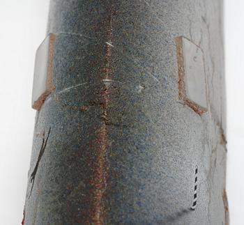 Bertil Vallien, a monumental sand cast glass sculpture of a boat, Kosta Boda, Sweden, 21st century.