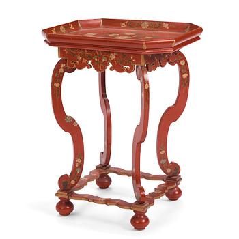 A chinoiserie table, 20th Century.