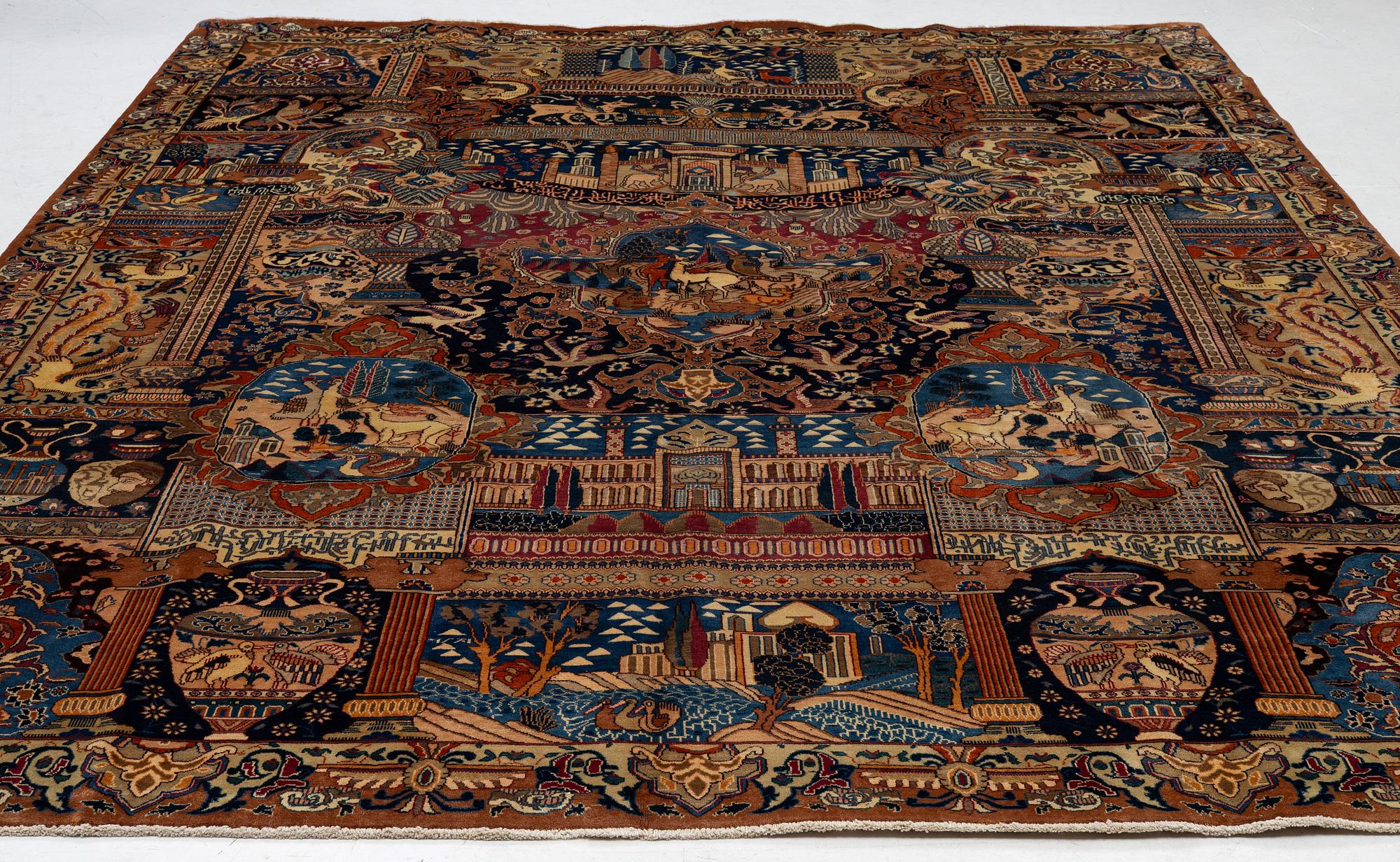 Matta, Kashmar, ca 380 x 298 cm.