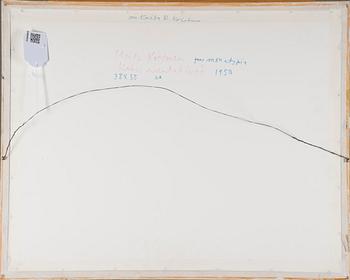 UNTO KOISTINEN, monotypi, signerad och daterad 1950.