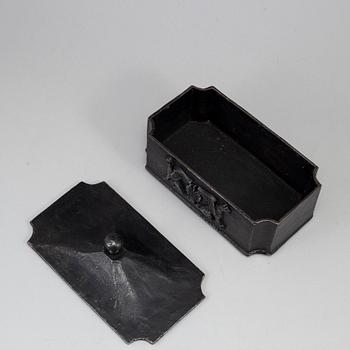 An Empire cast iron box, first half of the 19th century.