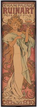 Alphonse Mucha, "Champagne Ruinart".