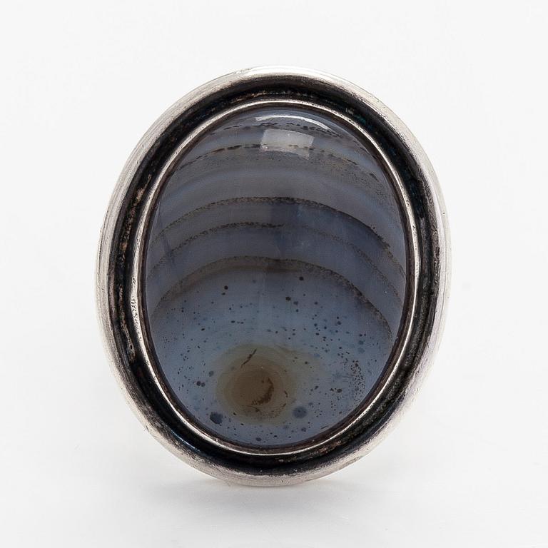 Saara Hopea, ring, silver, Ossian Hopea, Borgå 1978.