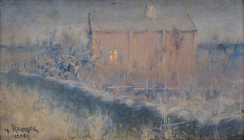 673. Nils Kreuger, "Månsken" (Motif from the Kalmar region).