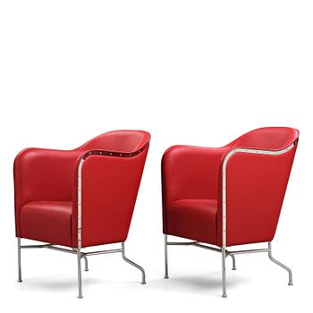 Mats Theselius, a pair of "Star" easy chairs for Källemo, Sweden post 2009.