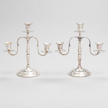 Paavo Tynell, a pair of '8005' 1920/30's candelabrum for Taito.