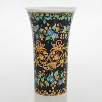 Versace, vas "Gold Ivy", porslin, för Rosenthal Tyskland, 1900-talets slut.
