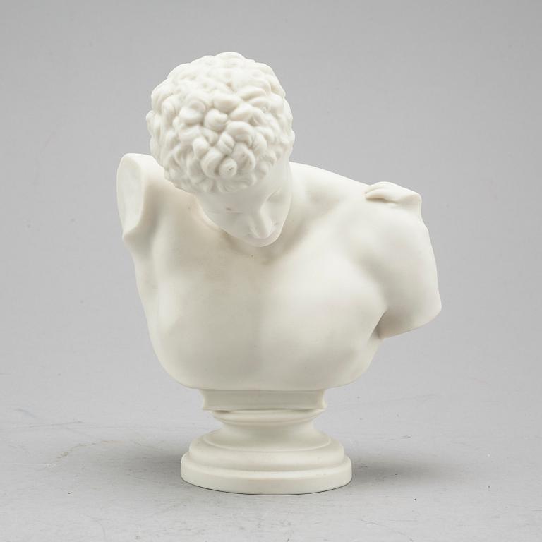 A parian bust from Gustavsberg, 1908.