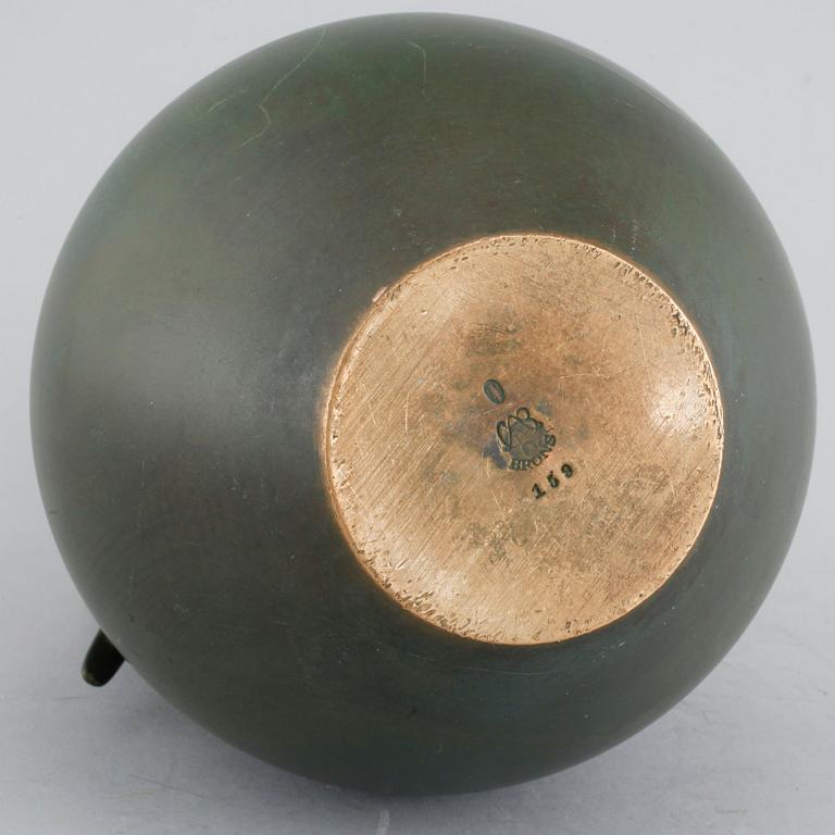 A bronze vase by Just Andersen for GAB, 1930s.