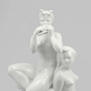 FIGURIN, porslin, Harald Salomon, Rörstrand, 1940-tal.