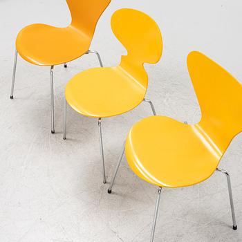 Arne Jacobsen, seven chairs, Fritz Hansen, Denmark, 1964-78.