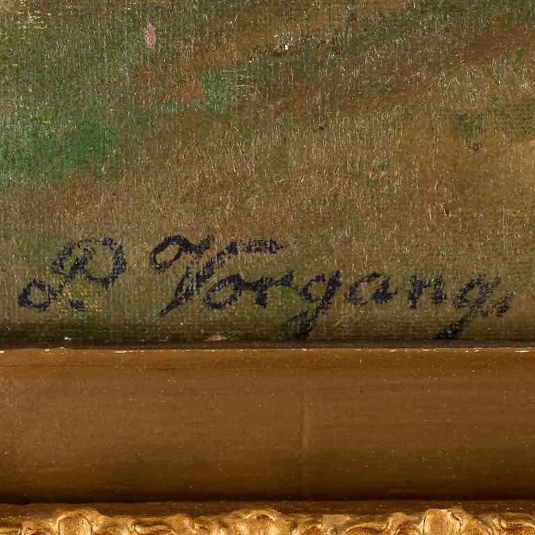 VORGANG, PAUL, olja på pannå, sign.