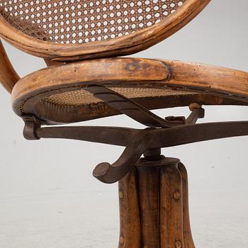 Michael Thonet, office chair, "Revolving rocking chair", Vienna 1888.