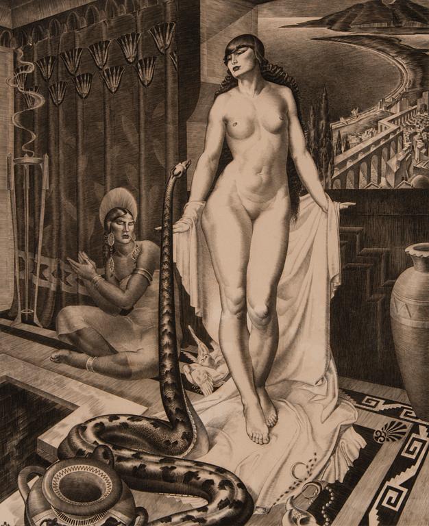 PAUL LEMAGNY, grafiskt blad, plåtsignerad.