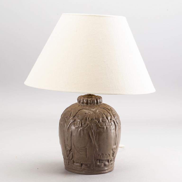 BORDSLAMPA, stengods, Åke Holm.