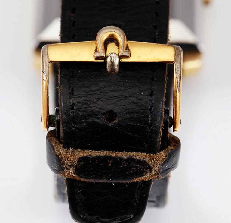 ARMBANDSUR, guld på stål, Omega Automatic.