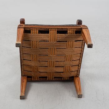 Two similar wing-back chairs, Northern Europe, late 18th century.