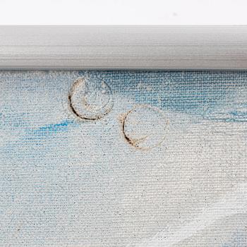 Svenolov Ehrén, Winter scene with a timber shed.