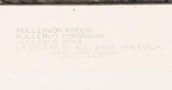 AKSELI GALLEN-KALLELA, heliogravyrer, 4 st, Kemigrafinen O.Y., Helsingfors 1912-1914.