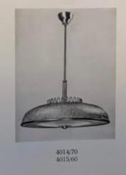 Einar Bäckströms metallvarufabrik, a ceiling light, modell "4014/15", 1940's.