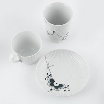 A 56-piece 'Black Fluted Mega' porcelain service, Royal Copenhagen, Denmark.