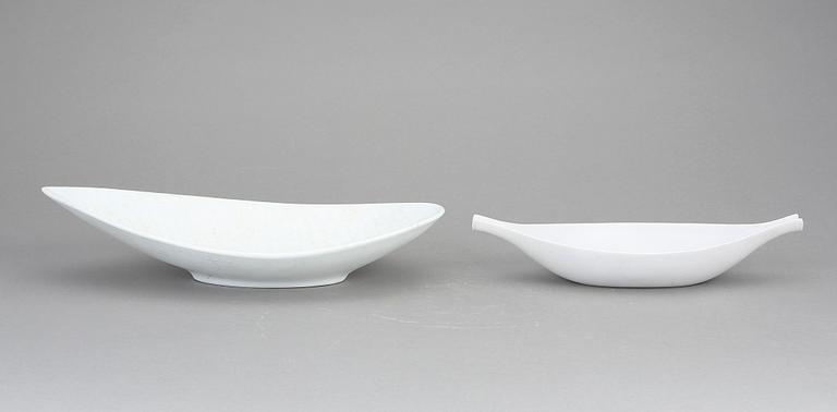 FAT, två st, "Pungo" samt "Reptil", Stig Lindberg, Gustavsberg. I produktion 1953-64 och 1953-63.