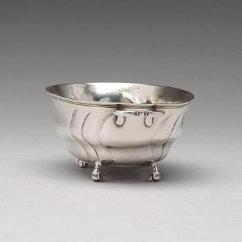 Arvid Castman, konfektskål, silver, Eksjö 1764. Senbarock/tidig rokoko.
