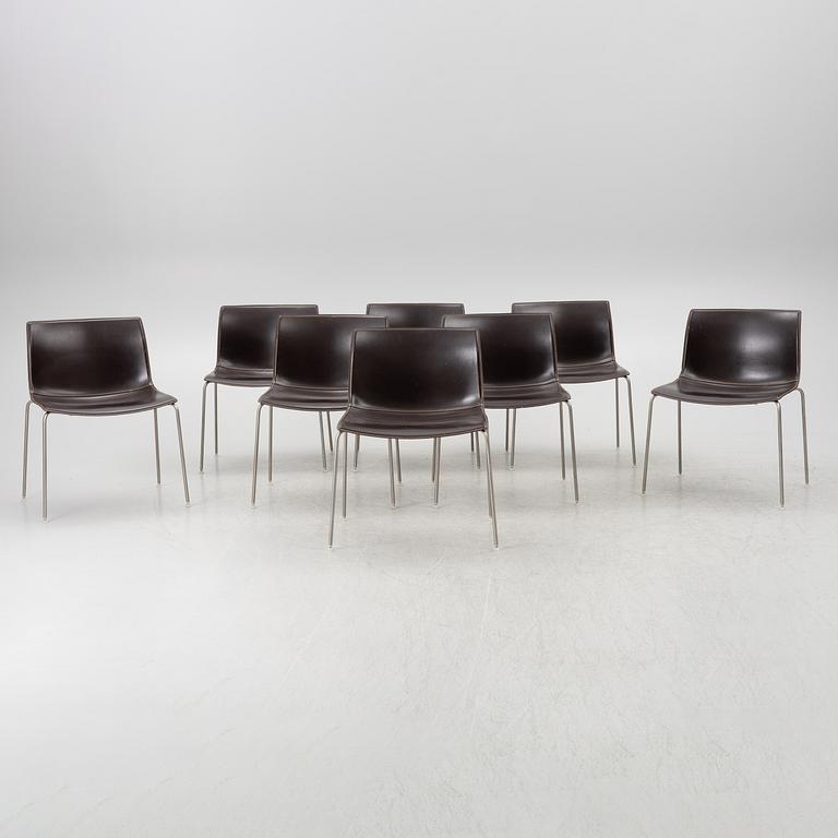 Lievore Altherr Molina, chairs 8 pcs, "Catifa", Arper, Italy.
