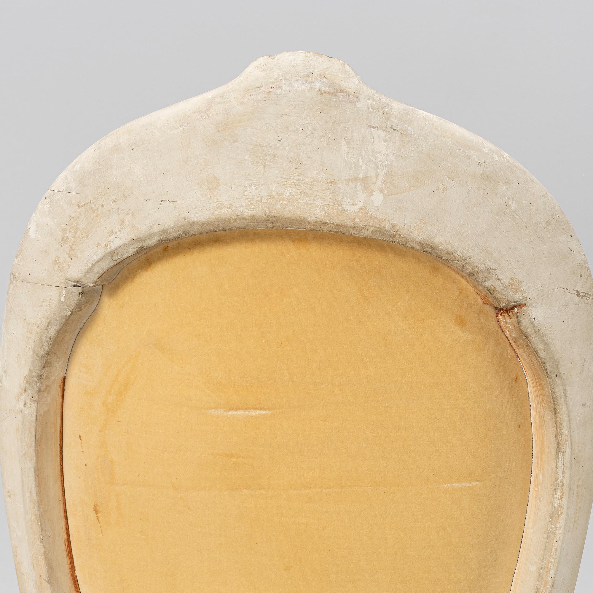 Four chairs, Louis XVI style, 20th century.