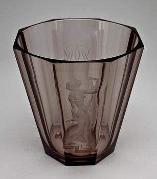 VAS, glas, Simon Gate, Orrefors, sign.